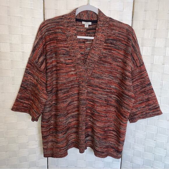 Pure Jill J Jill Drapey Kimono Wide Sleeve Sweater Womens Size Small Petite - Picture 2 of 11